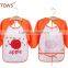 Infant Baby Waterproof TPU Smock Vest Clothing Bibs Overclothes With Pocket and Cartoon Patterns