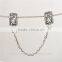 New Design Victoria Silver Safty Chain Women Charm 925 silver Jewellery For Bracelet