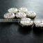 7mm vintage antiqued silver flower engraved flat alloy beads DIY beading supplies 3993015