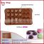 BT0088 New 24 Holes Silicone Chocolate Molds For Rose Gift and Heart Shape Chocolate Mould