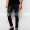 Super Skinny Fit Distressed denim man jeans pant with Rip Knee (LOTA041)