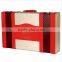 Chinese Factories Wholesale Custom High-grade PU Leather 6 Slot Wine Champagne Boxes, Red Gift Box