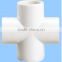 PVC pipe fitting large diameter cross for water supply