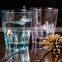 Embossed colorful glass mug blue glass mug purple glass mug