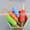 CY133 new wood handle colorful silicone rubber rolling pins