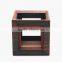 Office Desk Square Wooden Hollow Pen Holder, Stationery Storage Holder