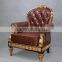 MD-2202-01 American style furniture chair in golden finish