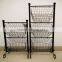 High quality metal storage holder bedroom kitchen wire storage shelf