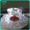 Pop pink acrylic cosmetic stands display with led lighting box,cosmetic display stand