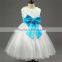 children's princess dresses for wedding party events baby girl holy communion dress bow girls 1 year birthday dress ceremonies