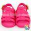 Cheap Summer Beautiful Baby Girls Rubber Sandal Cute Hot Pink Sandals For Girls Wholesale Children Sandals
