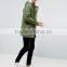 Best Price High Quality New Design Durable Hopp Neck 100% Polyurethane Green Casual Men Bomber Winter Jacket