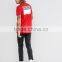 2016 High Quality Custom Back Printed Short Sleeve Crew Neck Red men's 100% Cotton 180gsm Longline Cut Casual Blank T-Shirt