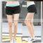 9208 Polyester Spandex Yoga Compress Pants Athletic Workout Shorts Women Gym Wear