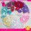 Infant and Toddlers Girls Cotton Tulle Ruffle with Bow Baby Bloomer Diaper Cover and Headband Set
