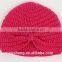 Top quality plain custom winter knitted newborn baby hat