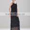 Fashion Crochet Knitting Dress Pattern Free Maxi Ladies Strapped Dress SR-D9788
