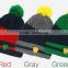 trendy wholesale unisex kids safari pom pom knit wool hats