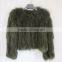Myfur China Wholesale Lady Winter Fur Jacket Real Raccoon Fur Knitted Jackets