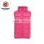 H1023 girl's winter vest down vest for kids padded vest