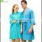 Men cotton fabric bathrobes kimono collar robes thin bright color night robes for home robe
