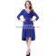 High quality designer denim elegant plus size 2015 newest dress