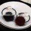 Wholesale fashion genuine mink fur ball hiar elastic for girl women
