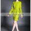 Ladies High Quality Peplum Mustard Dress, Shift Dress Lady