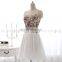 Wholesale Glamorous Applique White Chiffon Short Cocktail Dress LX334