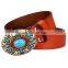 hot sale Western Native American Cowgirl Indian ladies Turquoise Stone Belt Buckle