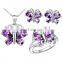 modern design for women beauty Crystal diamond necklace set
