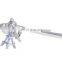Engraved feather silver bookmark