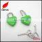 Colored Zinc alloy heart padlock