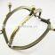 Bronze 2 Compartments double purse handle frame twin metal bag hinge clasp