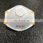 High Protection Level  Cone Type Anti Smoke Valved Dust Mask Respirator with Rubber Seal