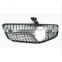 Silver Front grill diamond grille for Mercedes Benz W204 C CLASS C200 C250 C300 C350 2007-2014