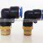plastic corner connector 3/8 8mm metal pneumatic elbow fitting