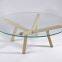 Hot sale Round Coffee Table with tempered glass top