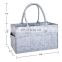 High Quality Multi-function Diaper Caddy Big Capacity Felt Bag For Outdoor Travel