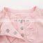 Front Placket Ruffle Soft Bamboo Pajama Set For Baby Girls