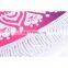 China Suppliers Wholesale More Than 200 Designs Printed Large Microfiber Towels Custom Round Beach Towel With Tassels