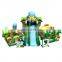 elephant themed kids palm tree inflatable water slide