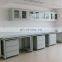 Laboratory all steel glass display/science wall-mounted upper cabinet