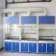 Laboratory fume hood with fume scrubber lab fittings and PP sink water faucet
