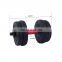 Gym equipment fixed round dumbbells wholesale PVC Steel pipe adjustable dumbbell set