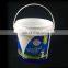 Hot sale food grade transparent 1liter plastic yogurt bucket