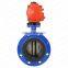 Bundor Class 150 Pneumatic Butterfly Valve rubber seat For Cement Flanged Butterfly Valves with pneumatic actuator