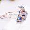 2015 new model FZZ-721 Fashion metal crystal hair fork barrette full diamond