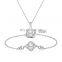925 silver Four-leaf clover necklace womens Brand luxury four-leaf clover necklace