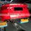 Fiber glass unpainted rear bumper diffuser spoiler Body kit Fit For Audi A3 S3 4-doors Only 2014